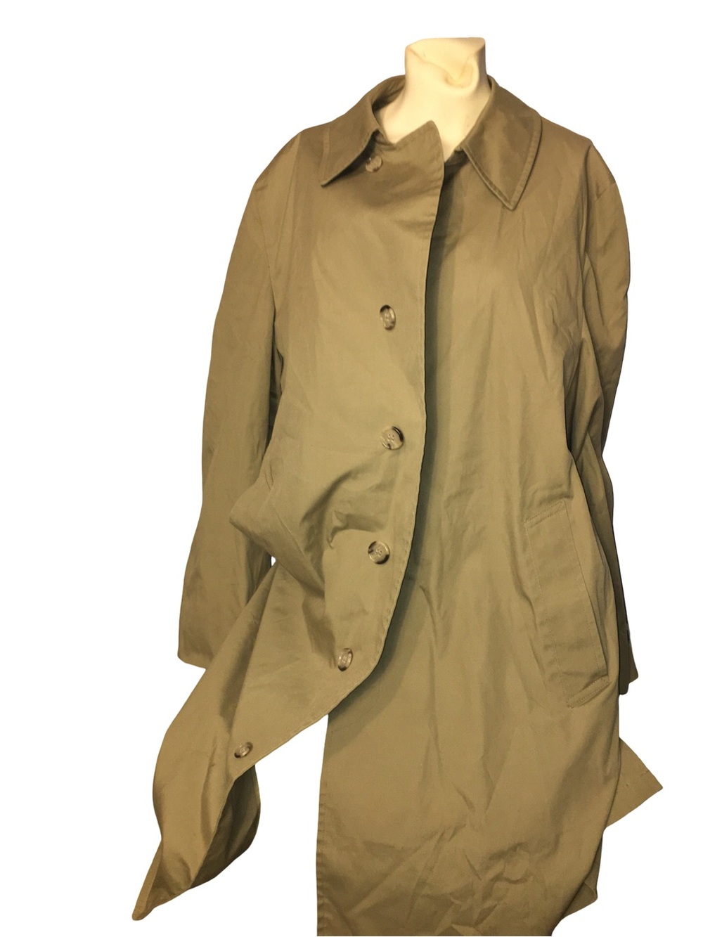 London Fog Olive-Tan Trench Coat